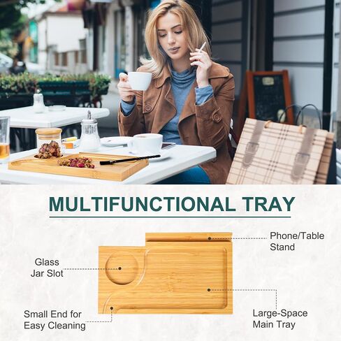 Premium Large Bamboo Box with Combination Lock, Decorative Box with Rolling Tray, For Home Great Father Day Gifts Premium Removable Tray, Roll Kit and All Accessories(Natural) in Saudi Arabia