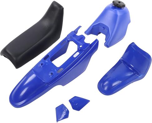 Aramox Gas Tank Front Rear Fenders Fuel Tank Seat Kit Artificial Leather Plastic Fit for PW50 PW 50 PW?50 PEEWEE Dirt Bike in Saudi Arabia