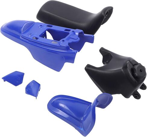Aramox Gas Tank Front Rear Fenders Fuel Tank Seat Kit Artificial Leather Plastic Fit for PW50 PW 50 PW?50 PEEWEE Dirt Bike in Saudi Arabia