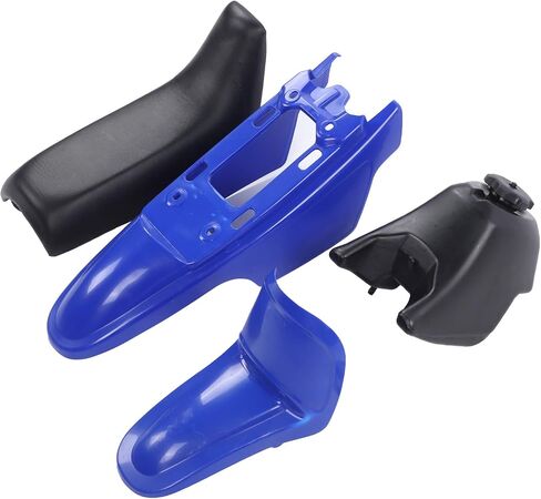 Aramox Gas Tank Front Rear Fenders Fuel Tank Seat Kit Artificial Leather Plastic Fit for PW50 PW 50 PW?50 PEEWEE Dirt Bike in Saudi Arabia