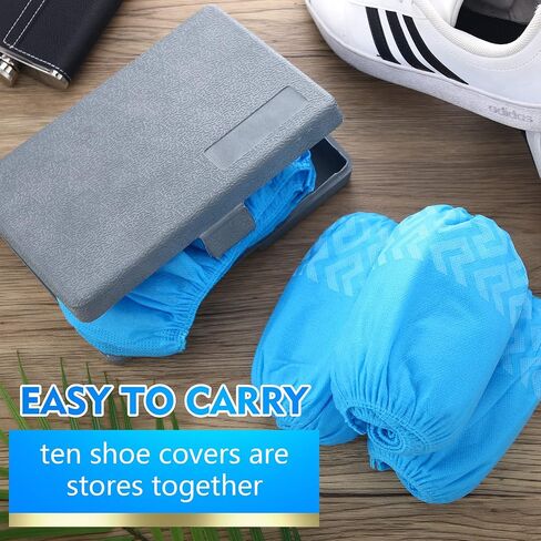 Zhanmai 300 Pack Disposable Boot Shoe Covers Non Slip Disposable Shoe Covers Large Foot Booties for Shoe Covers Indoors Contractors Floor Carpet Protectors Shoe Coverings, One Size Fits Most (Pink) in Saudi Arabia