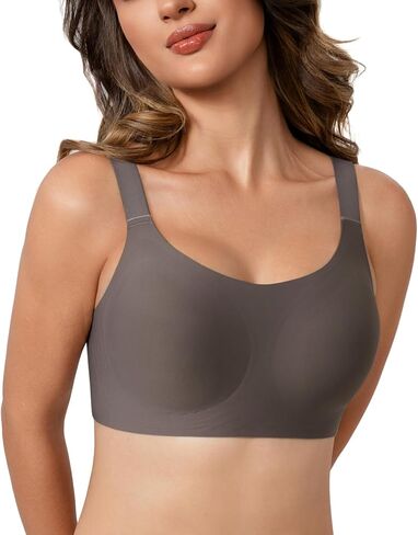 Lemorosy Women's Wirefree Seamless Bralettes Full Coverage Lift Push Up Comfort Everyday Bra in Saudi Arabia