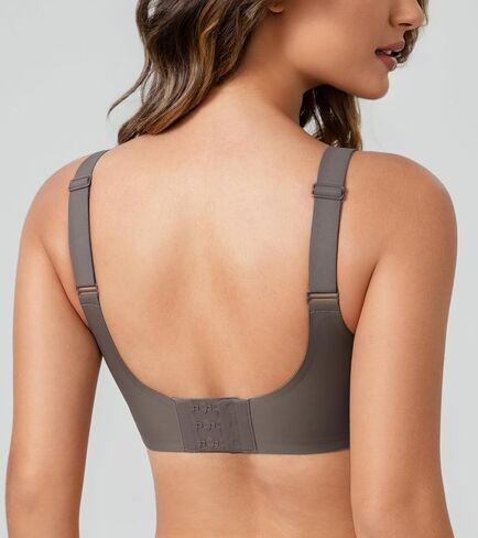 Lemorosy Women's Wirefree Seamless Bralettes Full Coverage Lift Push Up Comfort Everyday Bra in Saudi Arabia