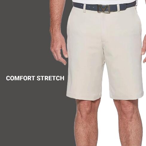 Callaway Men's Pro Spin 3.0 Performance 10" Golf Shorts with Active Waistband (Size 30-44 Big & Tall), Bright White in Saudi Arabia