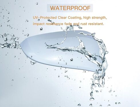 غطاء غطاء مرآة الجانب الأيمن للراكب متوافق مع تويوتا راف 4 2013-2018 أبيض لؤلؤي in Kuwait