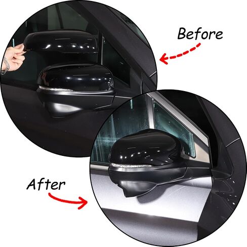 قطعتان من أغطية مرايا الرؤية الخلفية لسيارة Honda Pilot 2016-2022/ Ridgeline 2020-2023/ Passport 2019-2023، مادة ABS غطاء حماية للمرآة الجانبية للباب ملحقات خارجية (نمط ألياف الكربون) in Saudi Arabia