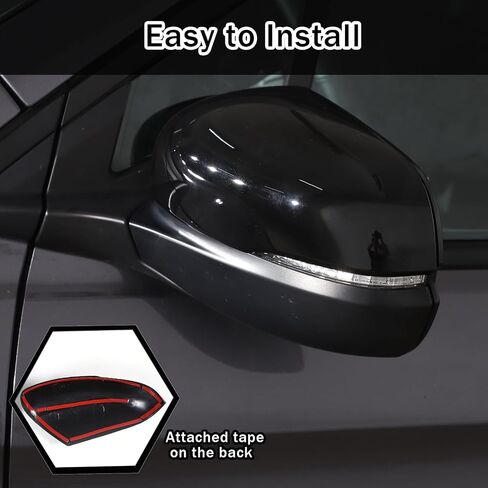 قطعتان من أغطية مرايا الرؤية الخلفية لسيارة Honda Pilot 2016-2022/ Ridgeline 2020-2023/ Passport 2019-2023، مادة ABS غطاء حماية للمرآة الجانبية للباب ملحقات خارجية (نمط ألياف الكربون) in Saudi Arabia