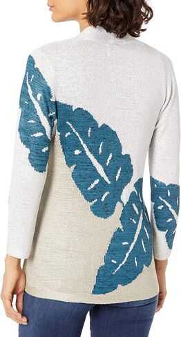 NIC+ZOE Women's Petite Falling Fronds Cardigan in Saudi Arabia