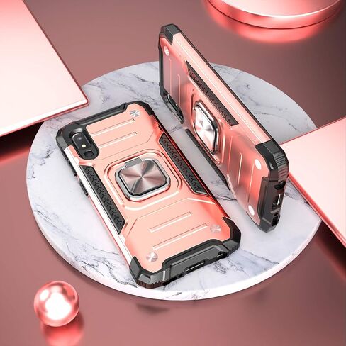 for Galaxy A10E Case with Screen Protector,Shockproof Drop Test Cover with Car Mount Kickstand Lightweight Protective Cover for Galaxy A10E,Red in Saudi Arabia