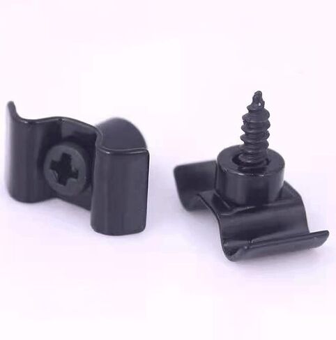 Guitar String Trees String Retainer Guides Compatible with Strat Tele Style Electric Guitar Bass Parts Replacement Pack of 4pcs with Mounting Screws Black. in Saudi Arabia