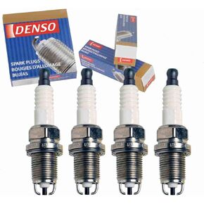 4 pc DENSO Standard Spark Plugs compatible with Toyota Corolla 1.8L L4 1998-1999