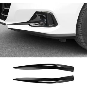 2PCS Car Front Bumper Protector Guard for 2022 2021 Honda Accord Accessories Mirror Silver Anti Collision Strips Corner Guard Bumper Lip Protector (Black)