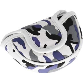Golf Head Cover Small Size PU Leather Camouflage Style Mallet Putter Headcover Designed for Smaller Mallet
