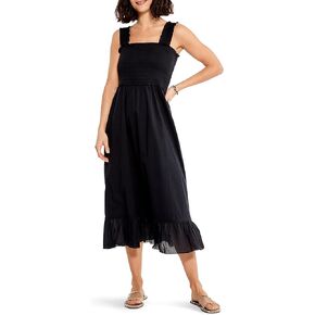 NIC+ZOE Women's Cotton Lawn Smocked Dress