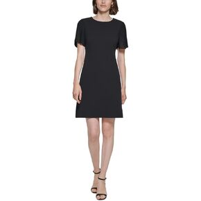 Tommy Hilfiger Women's Scuba Crepe Structured Dress