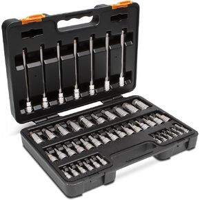 GEARWRENCH 44 Piece 1/4", 3/8", 1/2" Drive SAE/Metric Hex Bit Socket Master Set - 89086