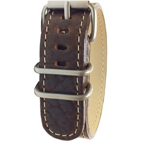 BERTUCCI B-240M Unisex Chestnut Bison Leather 22mm Watch Band