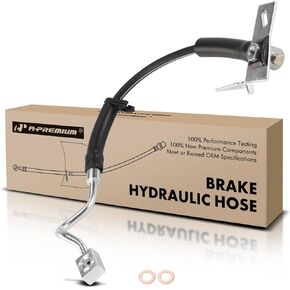 A-Premium Front Driver Brake Hydraulic Hose Compatible with Ford and Mercury Models - Explorer 2006-2010, Explorer Sport Trac 2007-2010, Mountaineer 2006-2010 - Replace# 6L2Z2078A