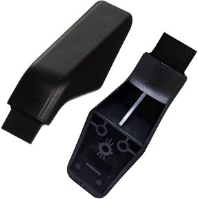 Black WB7X7183 End Cap Handle Compatible with General Electric (GE) Oven/Wall Stove/Oven/Range Replaces AP2019449 WB15K5069 268072 AH256613 EA256613 WB07X7321-2pcs