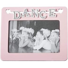 Roman Giftware Inc., Caroline Collection, Ballet, 6" H Frame 4x6 Dance Letters,Religious, Inspirational, Durable (6x7x1)