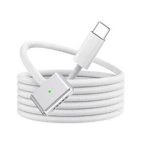 Amavasion 140W USB-C to Magnetic 3 Cable 6.6Ft, Compatible with MacBook Pro (14/16-inch, 2023), MacBook Pro (14/16-inch,2021), MacBook Air (13/15-inch, 2024/2022), MacBook Air (2023)
