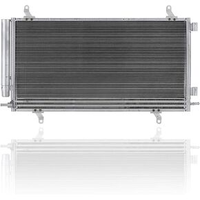 A/C Condenser - Pacific Best Inc. Compatible/Replacement for 4119 12-15 Chevrolet Camaro Convertible LT, 12-12 Conv Coupe LS, 12-15 Coupe LT/LS - With Receiver & Dryer, Transmission Oil Cooler