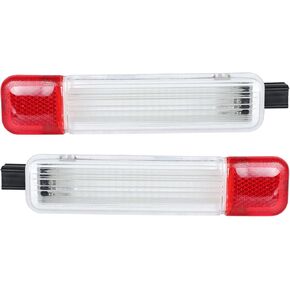 labwork 2PCS Door Reflector Light Panel Replacement for Chevy Silverado Tahoe Suburban Sierra Front L+R 15021517 15021518