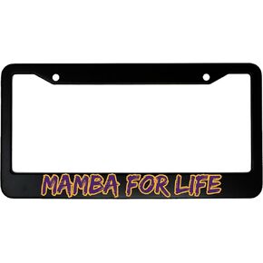 Mamba for Life Aluminum Car License Plate Frame
