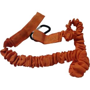 orange SUP Kayaking Accessories Stretchable Safety Kayak Paddle Strap for kayak paddles, fishing rods and many other items That need to be fastened to The boat.