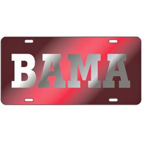 Alabama Crimson Tide"BAMA" Laser Cut License Plate