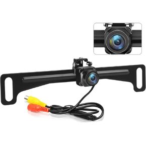 Kairiyard Backup Camera for Car, License Plate Back up Camera 170° Wide View Angel Vehicle Universal Reverse Rear View Camera Systems Waterproof for Cars Trucks Pickup SUVs RVs