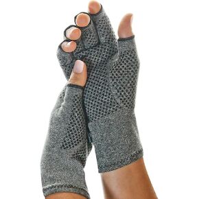 Brownmed - IMAK Compression Active Gloves - Compression Gloves for Arthritis & Joint Pain Support - Men's & Women's Fingerless Gloves to Support Circulation - Medium