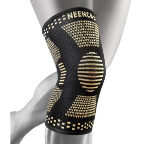 NEENCA Copper Knee Braces for Knee Pain Relief - 2 Pack Copper Knee Sleeves Set, Knee Compression Sleeve with Copper Ions Infused Fiber for Sports, Workout, Arthritis, Meniscus Tear - FSA/HSA APPROVED