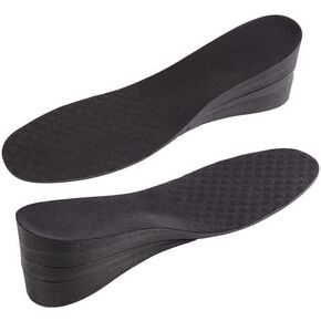 2.75-Inch Height Increasing Insoles with Solid Core Foam and Interlocking 3-Tier Height Insole for DIY Elevator Shoes