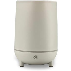 Serene House Ultrasonic Rain Aromatherapy Essential Oil Diffuser – Warm White, Calming Ambient Light Display with Automatic Shut-Off and Unbreakable Housing – Grey, 100ml