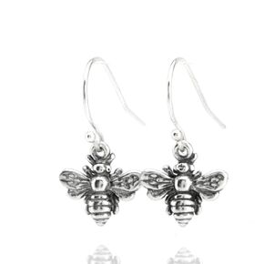 Sterling Silver Bee Earrings