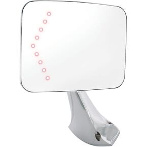 United Pacific C707202-LED Exterior Mirror w/Hidden Built-In Turn Signal Arrow for 1970-72 Chevy & GMC Truck - Passenger Side - ONE Mirror