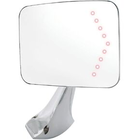 مرآة خارجية United Pacific C707202-LED مع سهم إشارة انعطاف مخفي مدمج لشاحنة 1970-72 Chevy & GMC - جانب الركاب - مرآة واحدة