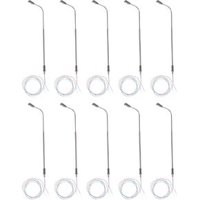 HEALLILY 10PCS Sand Table Model lamp Micro lamp Post Miniature Street Light Miniature Train Model Railway Train Light Model Railway Train Lamp Child Scale Stainless Steel Instrument Lights