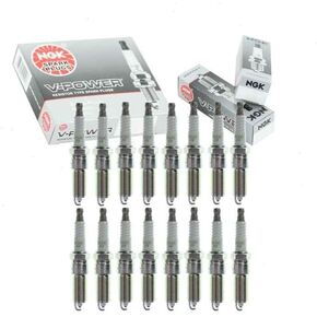 16 pc NGK V-Power Spark Plugs compatible with Jeep Grand Cherokee 5.7L V8 2005-2008