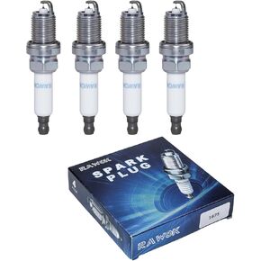 Double Iridium Spark Plugs Compatible with Chevy Cruze Sonic Trax Volt1.4L, for AUDI A3 A4 A5 A6 Q3 Q5 R8 RS5 TT for TIGUAN VOLKSWAGEN VW CC Jetta Golf Passat 2.4L, 1675 PFR7S8EG (4 PCS)