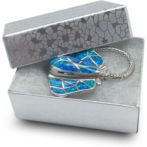 TheDisplayGuys - 25-pack - #11 Cotton Filled Cardboard Paper Jewelry Box Gift Case - Silver Foil - (2.3 x 1.8 x 0.9)