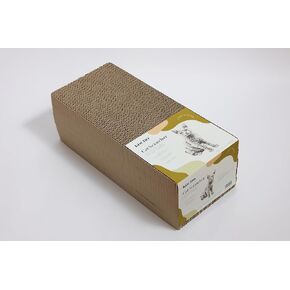 Cat Scratcher Value Pack, 5-Count Honeycomb Cardboard Boards, 17.5" Length, Gentle on Claws, Made in Japan