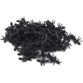 100Pcs Black Fake Black Ant Realistic Imitation for Halloween Prank Props Simple and Sophisticated Design Executive Desk Games