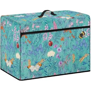 Beach Sewing Machine Cover Dust Cover Stain Resistant Sewing Machine Cover with Pocket to Keep Clean Compatible with Most Sewing Machine