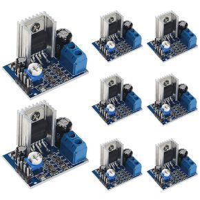 8PCS TDA2030A Audio Amplifier Module Digital Audio Power Amplifier Board TDA2030 Power Amplifier Board Power Input AMP 6-12V Speakers Module Converter(Mono 18W)