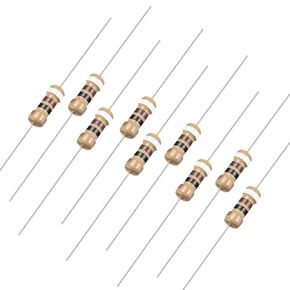 uxcell 100Pcs 91 Ohm Resistor, 1/4W 5% Tolerance Carbon Film Resistors, 4 Bands for DIY Electronic Projects and Experiments