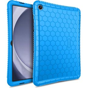 Fintie Silicone Case for Samsung Galaxy Tab A9 Plus/A9+ 5G 11 Inch 2023 Model (SM-X210/X216/X218), Honey Comb Series Kids Friendly Light Weight Shock Proof Protective Cover, Black