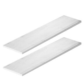 2pcs Square Aluminum Flat Bar 1/4" Thickness X 3" Width, 12" Length T6511 Aluminum Solid Mill Stock