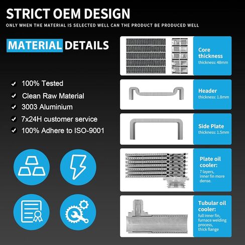مشعاع ألومنيوم متوافق مع JEEP LIBERTY 3.7 V6 2002-2006، AB 26mmAT يحل محل المبرد CU2481 in Kuwait